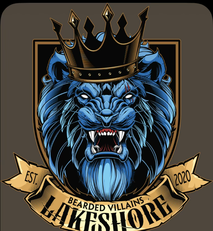 Bearded Villains Lakeshore lion crest